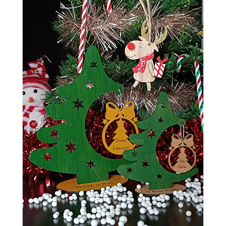 🎄 Enfeite Árvore Vertical 1