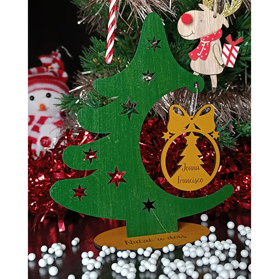 🎄 Enfeite Árvore Vertical 2