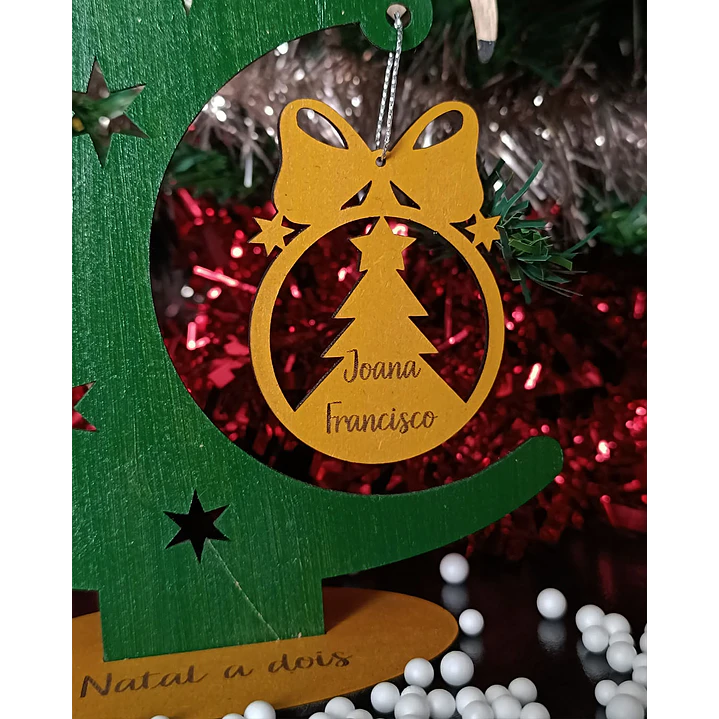 🎄 Enfeite Árvore Vertical 3