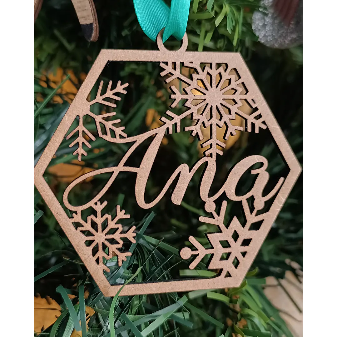 ❄️ Enfeite Hexagonal (8 cm) 3