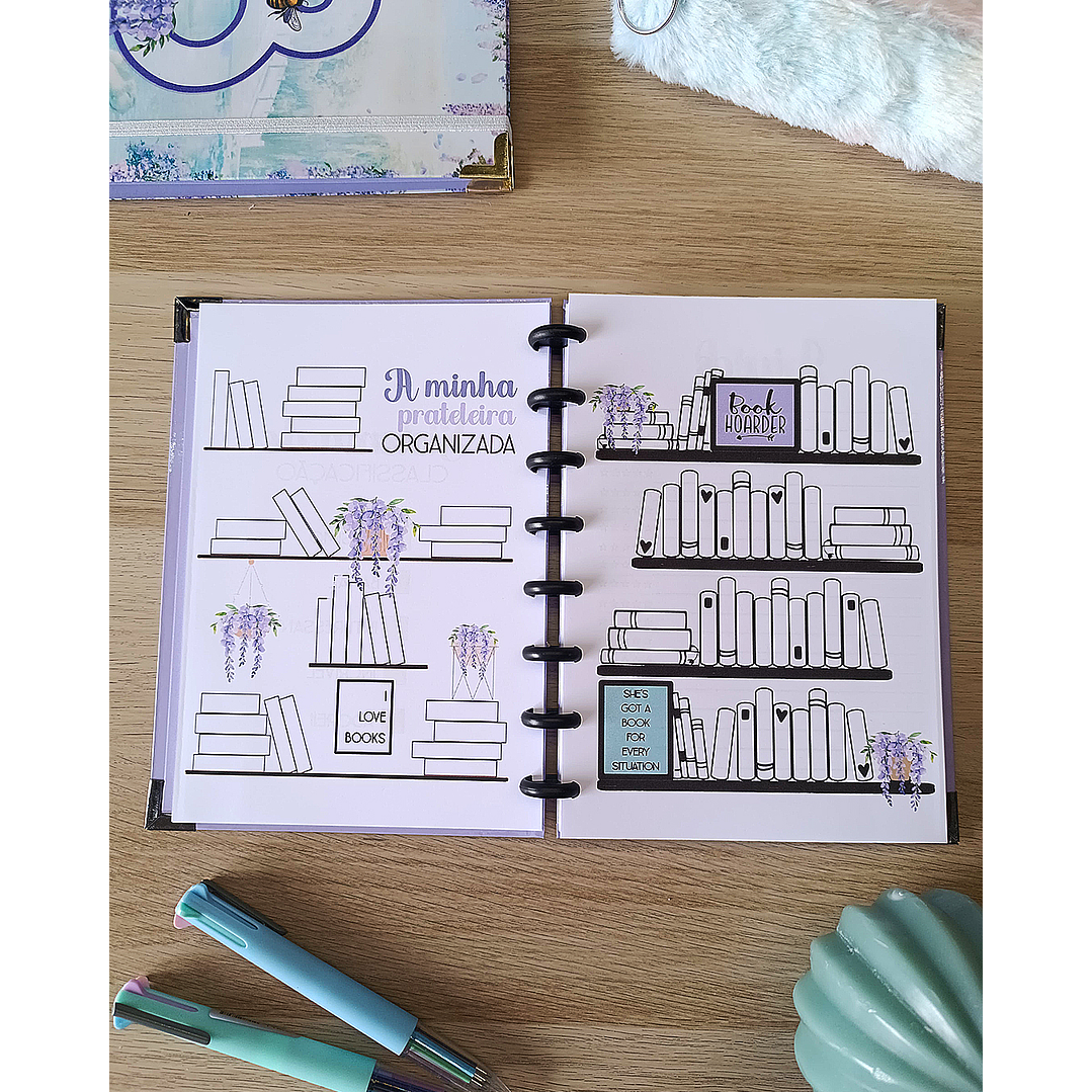 Book Journal Bridgerton - Gold & Glicínias 3