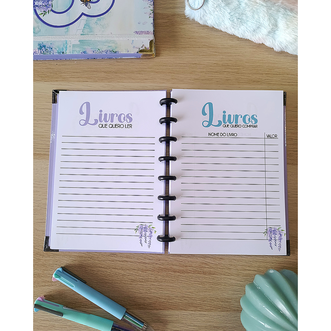 Book Journal Bridgerton - Gold & Glicínias 4