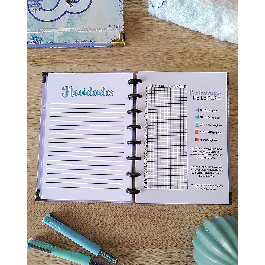 Book Journal Bridgerton - Gold & Glicínias 5