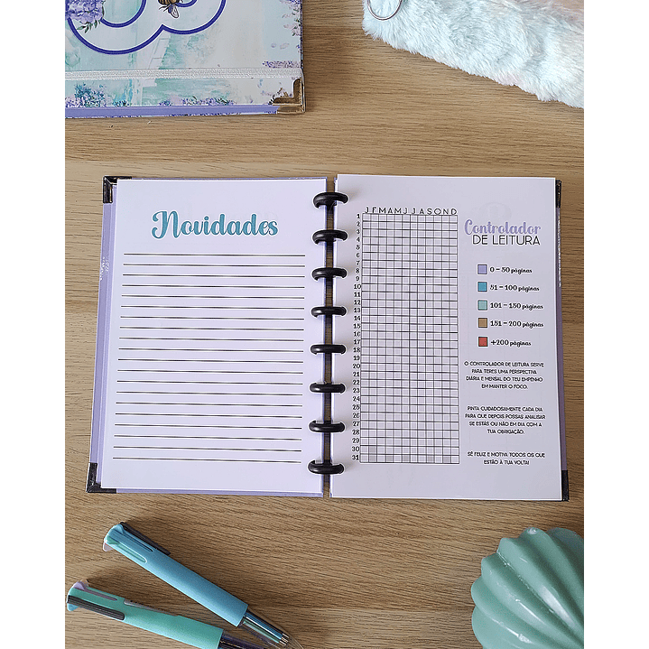 Book Journal Bridgerton - Gold & Glicínias 5