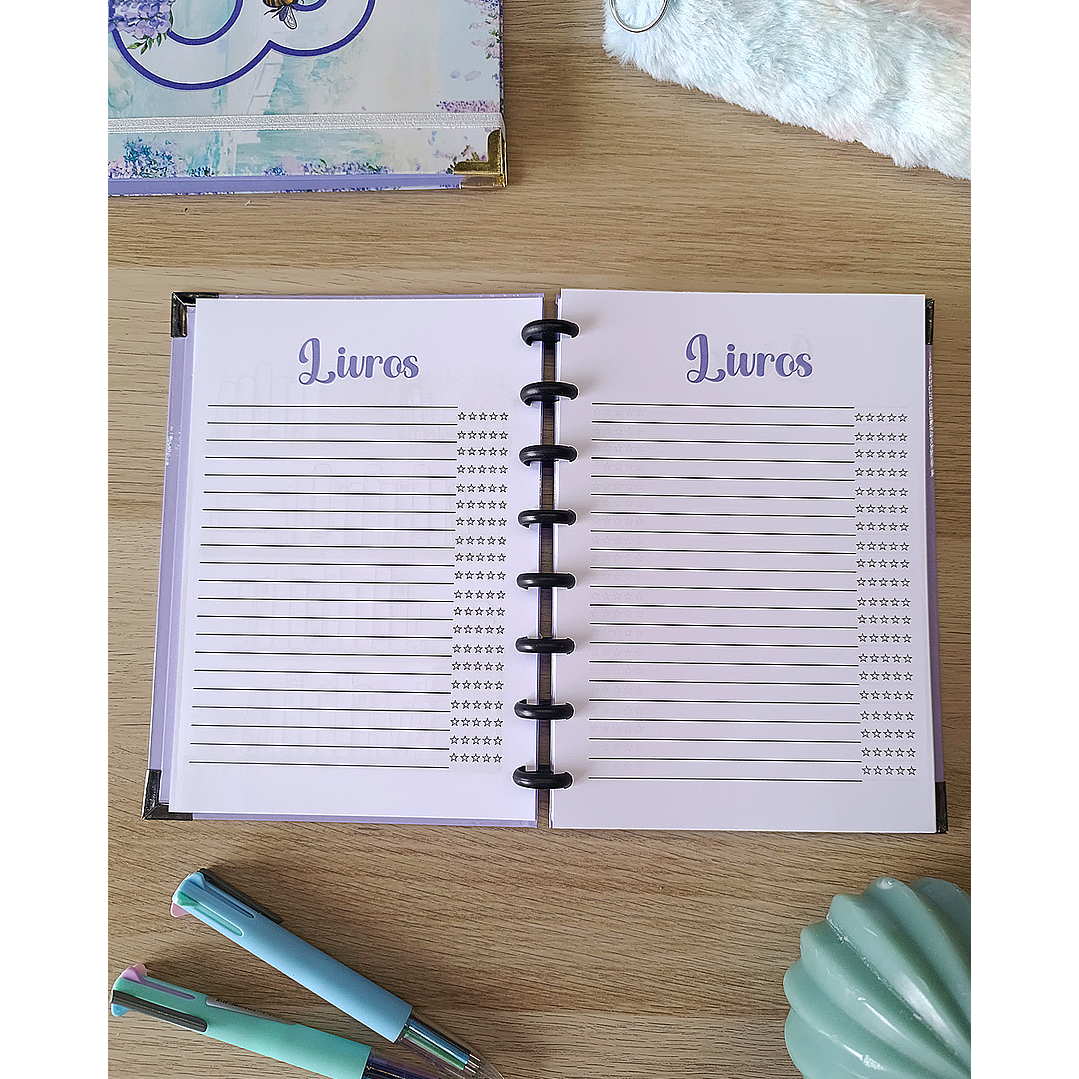 Book Journal Bridgerton - Gold & Glicínias 7