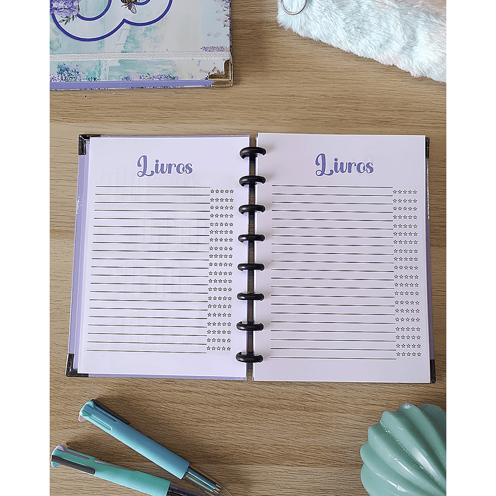 Book Journal Bridgerton - Gold & Glicínias 7