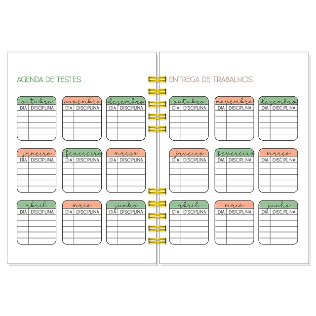 Agenda Compacta Retângulos