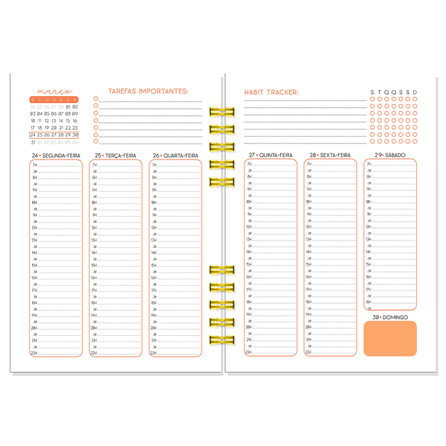 Agenda Semanal Vertical