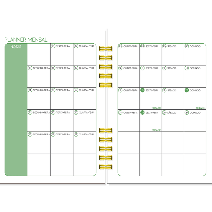 Agenda Semanal Vertical 12