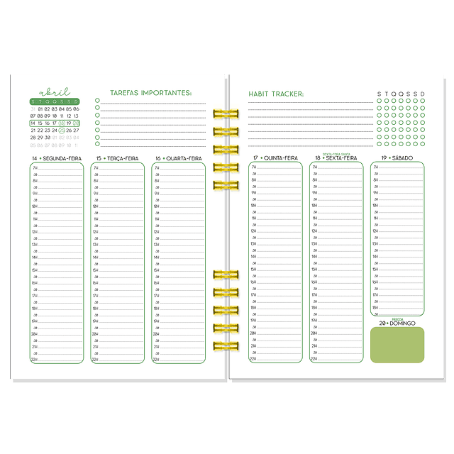 Agenda Semanal Vertical