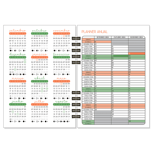 Agenda Profissional 2 Dias