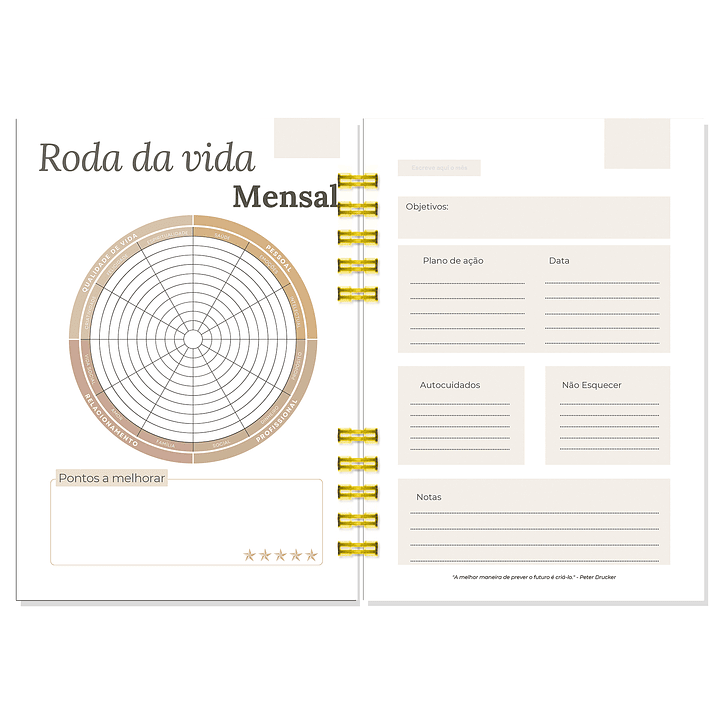 Planner Não Datado - Psicóloga Mara Silva 6