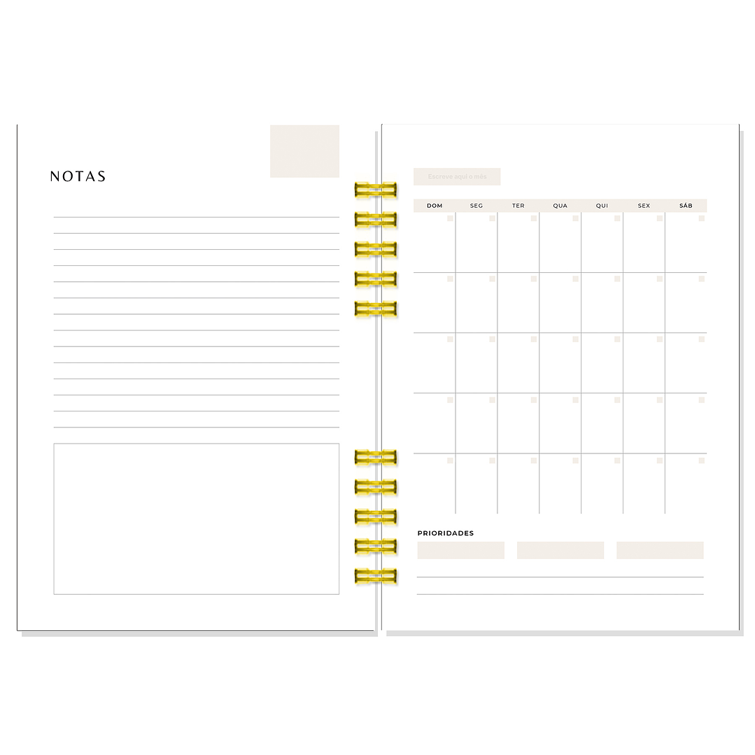Planner Não Datado - Psicóloga Mara Silva 9