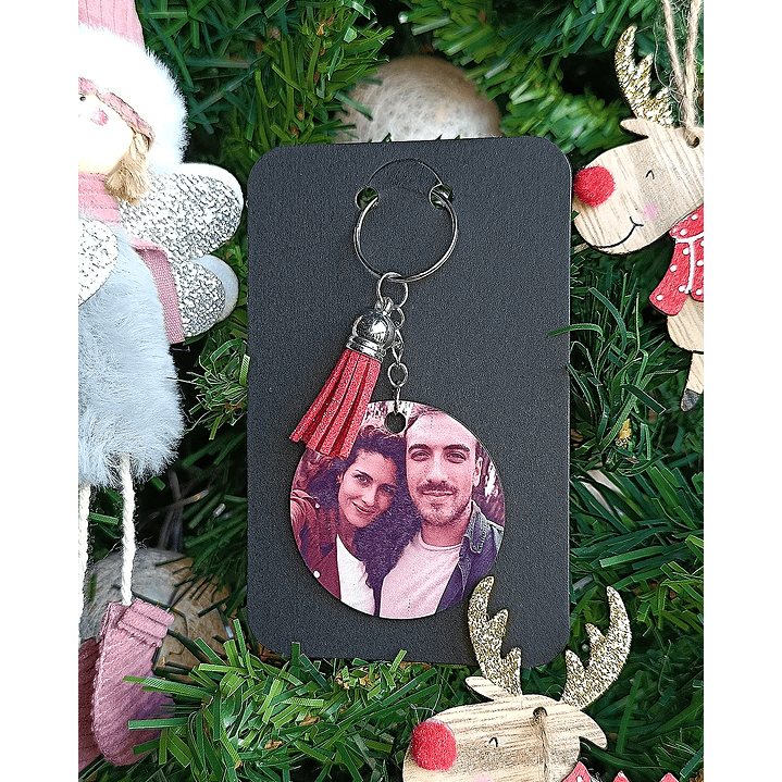 🔴 Porta-Chaves Redondo Fotografia 5