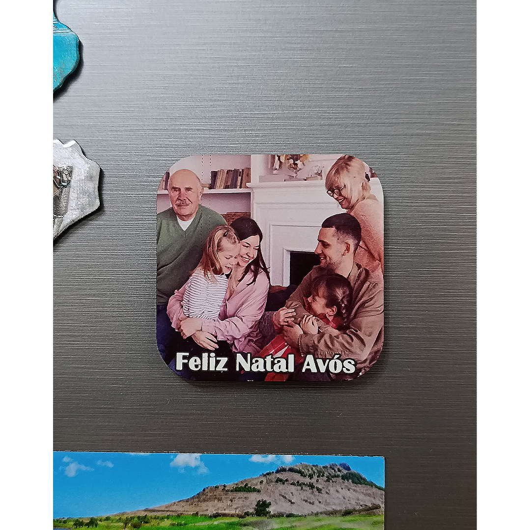 Íman com Fotografia e Frase - 5cm 2