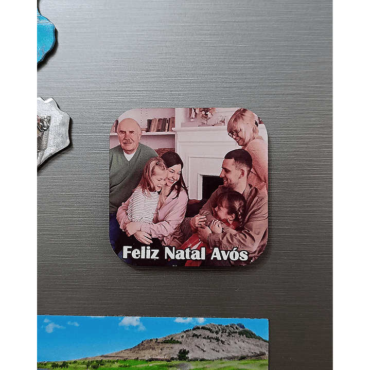 Íman com Fotografia e Frase - 5cm 2