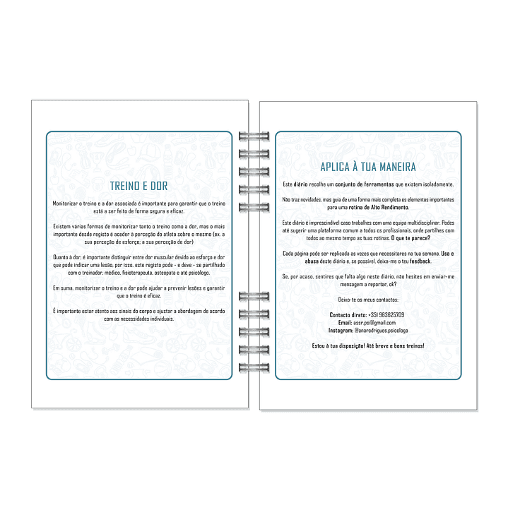 Diário de Bordo do Atleta 🏃 Ana Rodrigues 4