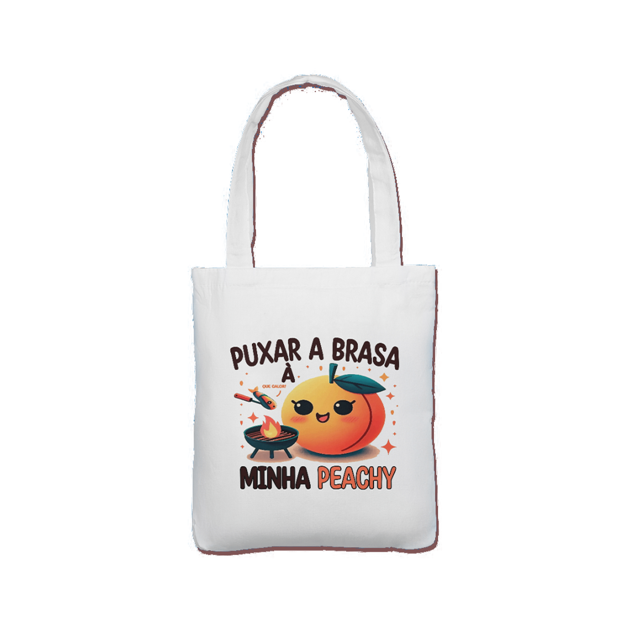 Tote Bag 👜 Puxar a brasa à minha peachy