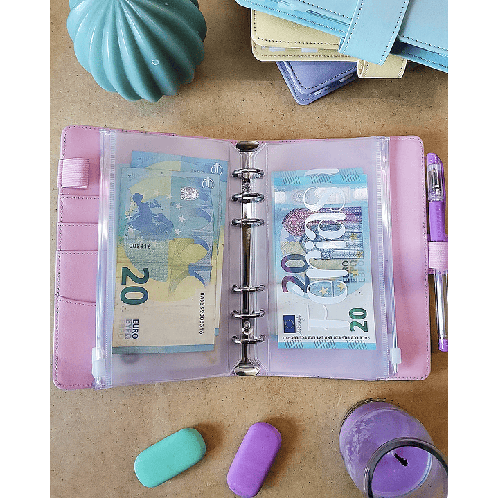 Budget Binder Amarelo 💰 Pasta de Poupanças 5