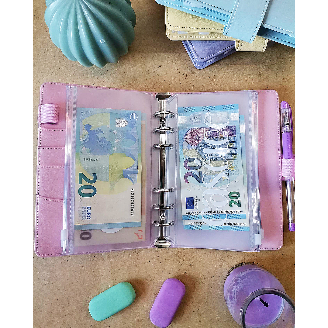 Budget Binder Lilás 💰 Pasta de Poupanças 6