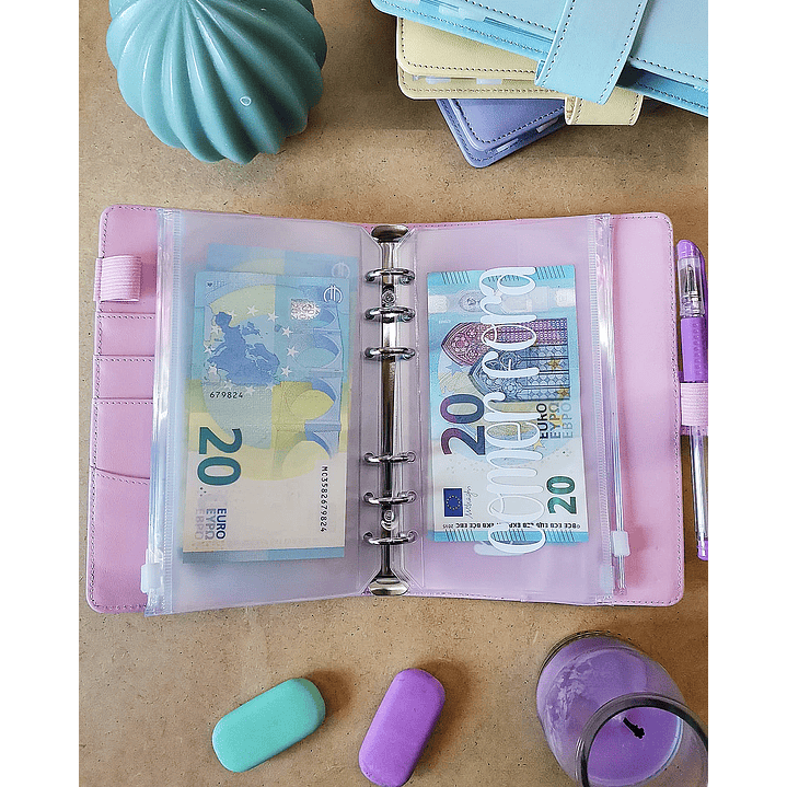 Budget Binder Lilás 💰 Pasta de Poupanças 8