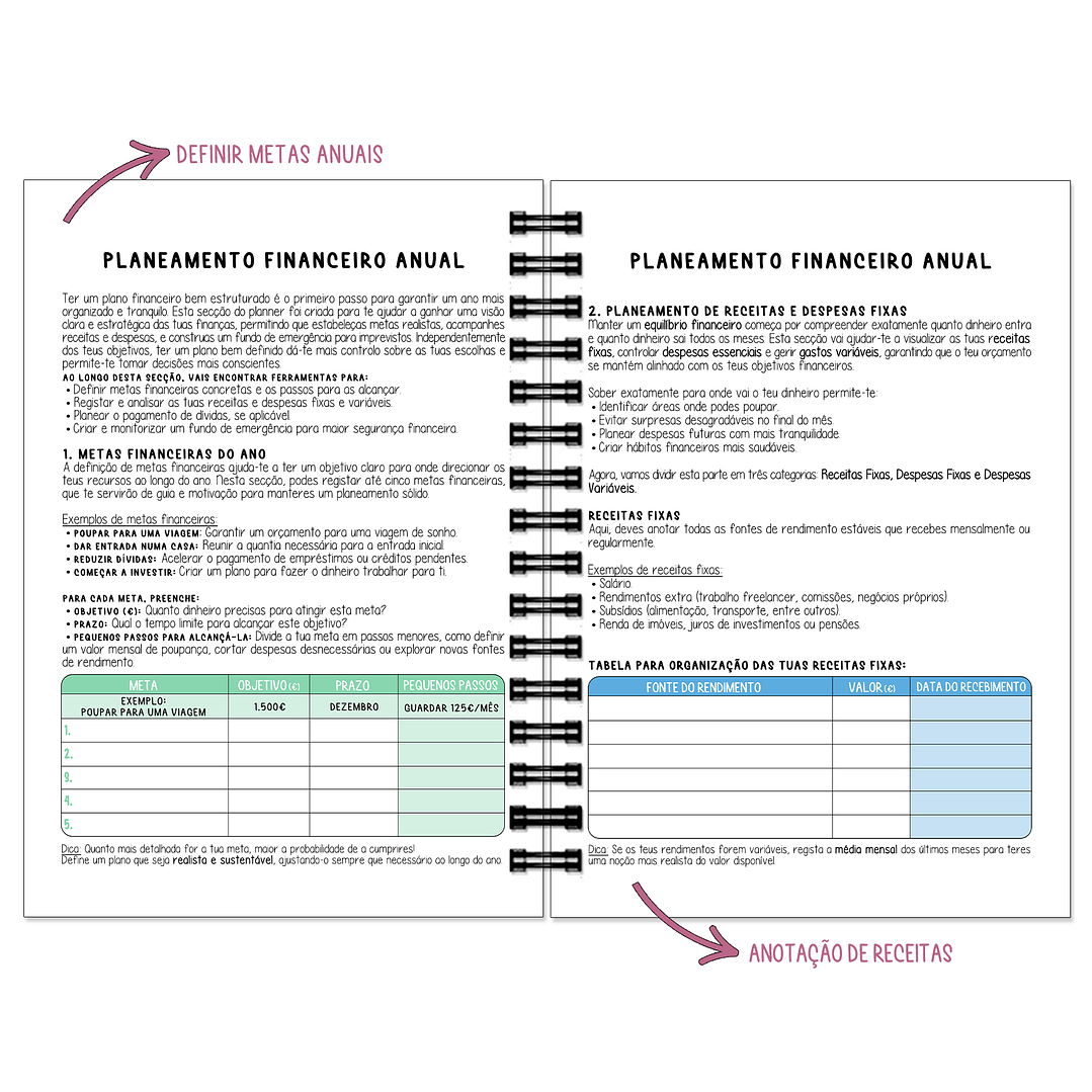 Planner de Poupanças 💰O teu aliado na organização e poupança! 4