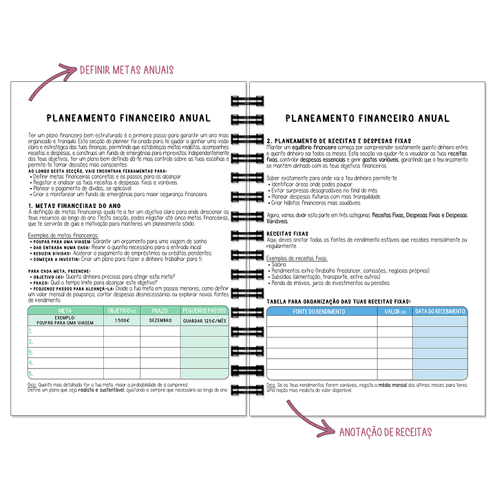 Planner de Poupanças 💰O teu aliado na organização e poupança! 4