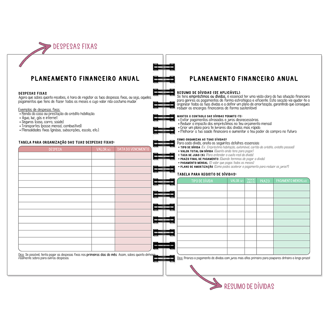 Planner de Poupanças 💰O teu aliado na organização e poupança! 5