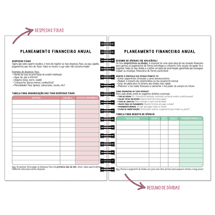 Planner de Poupanças 💰O teu aliado na organização e poupança! 5