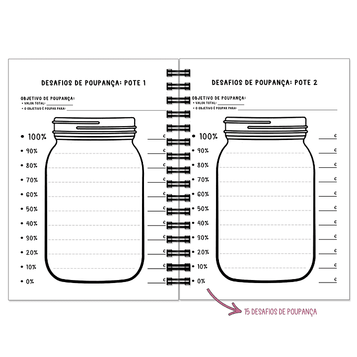 Planner de Poupanças 💰O teu aliado na organização e poupança! 11