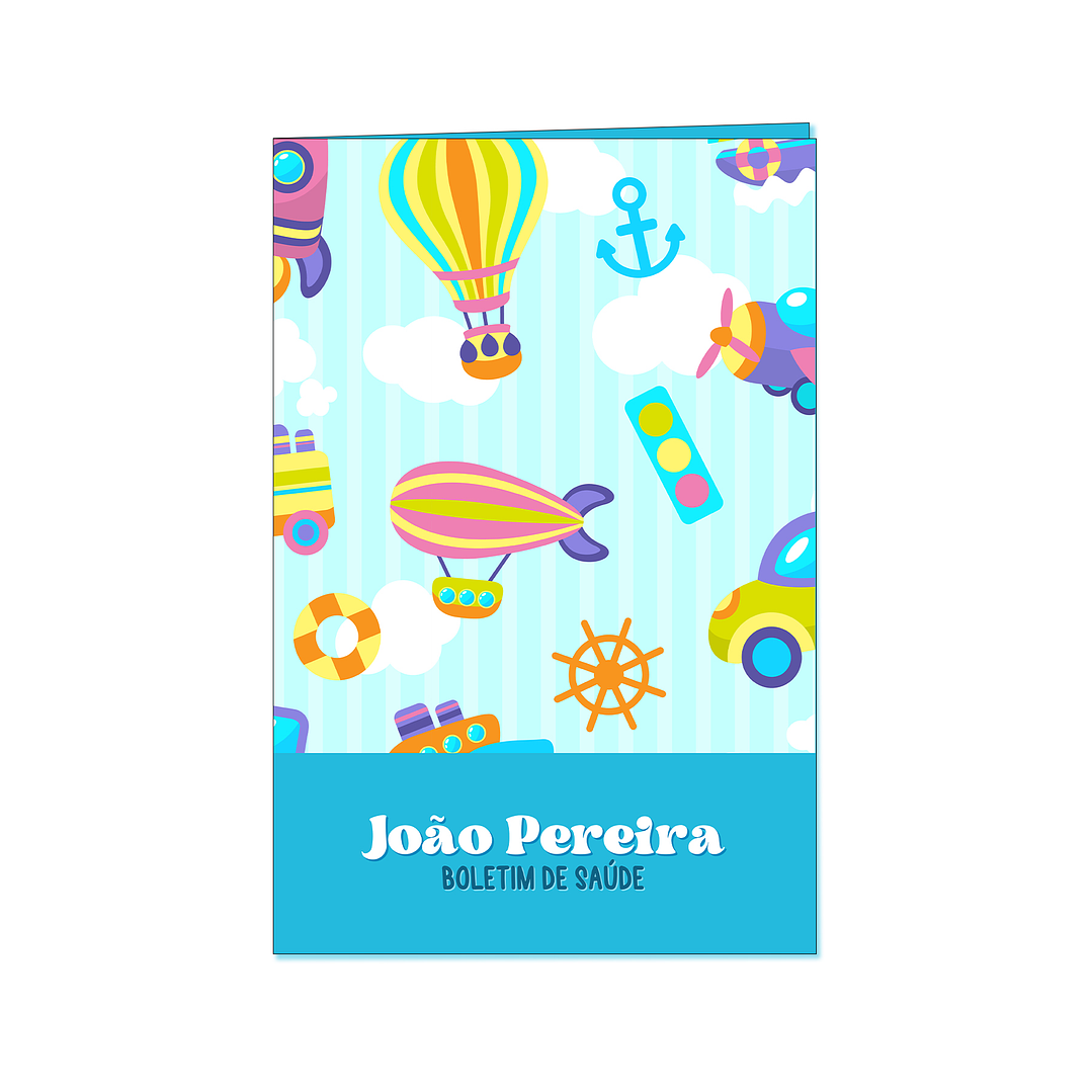 Capa de Proteção Boletim 🧸 Brinquedos Coloridos 1