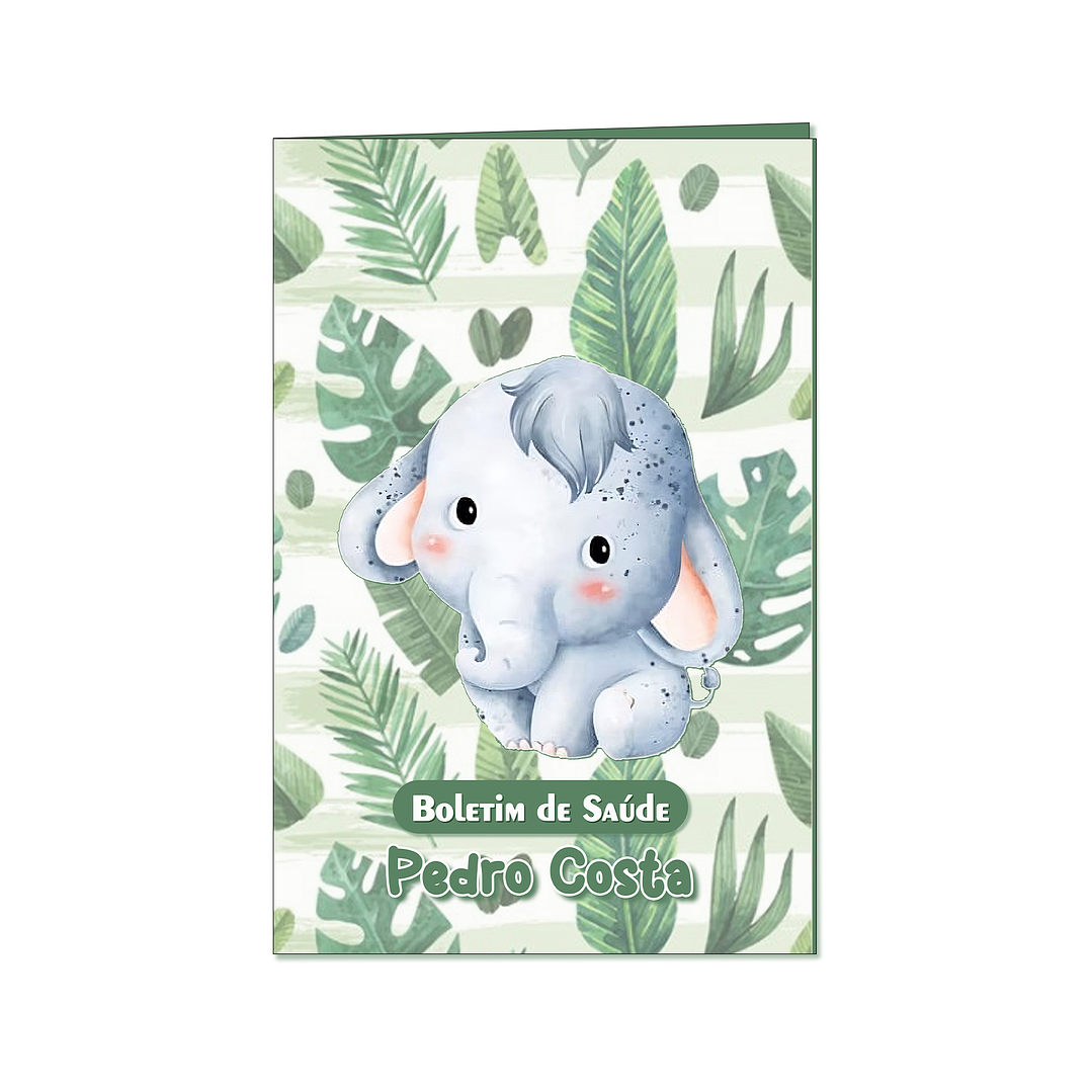 Capa de Proteção Boletim 🐘 Amiguinho Elefante 1