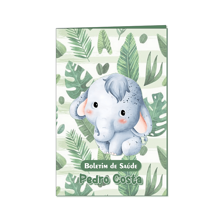 Capa de Proteção Boletim 🐘 Amiguinho Elefante 1