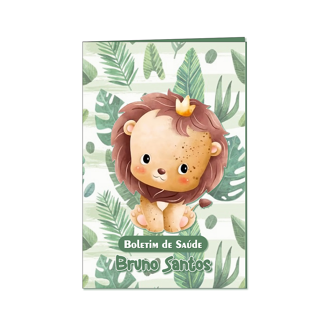 Capa de Proteção Boletim 🦁 Rei da Selva 1