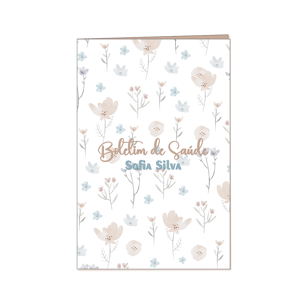 Capa de Proteção Boletim 🌸 Jardim de Sonhos 1