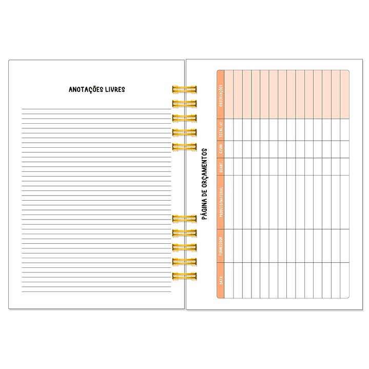 Caderno de Encomendas – Edição Colorida | Organização com Alma Criativa 9