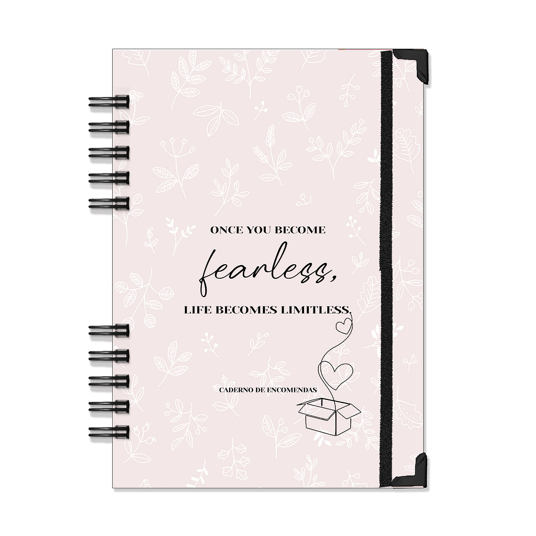 Caderno de Encomendas – Edição Minimalista | Com Foil Holográfico 1