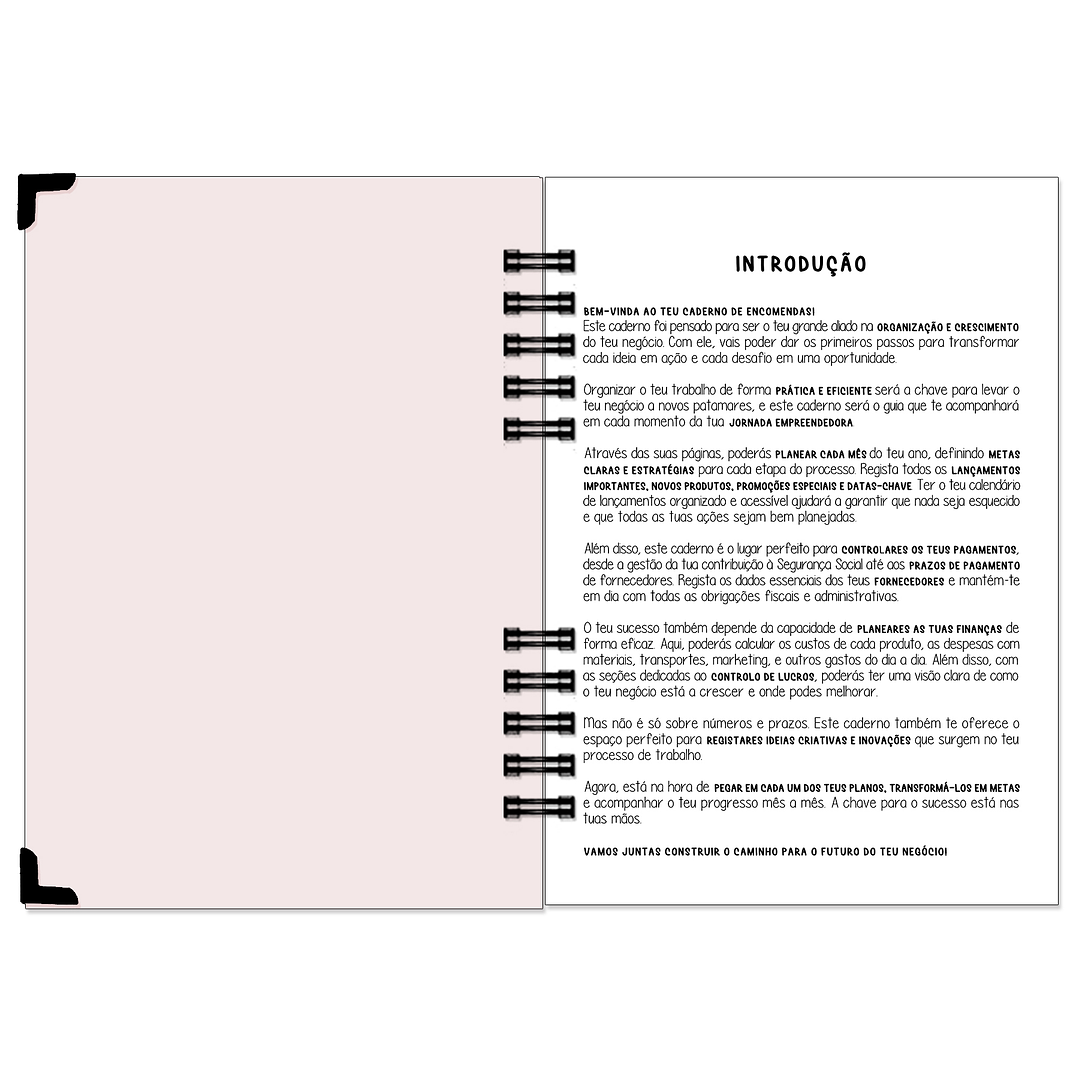 Caderno de Encomendas – Edição Minimalista | Com Foil Holográfico 3