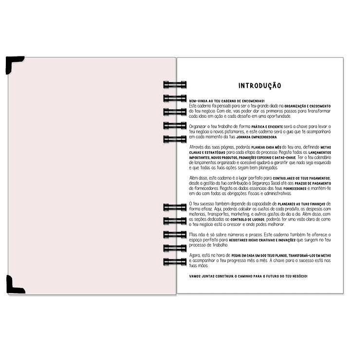 Caderno de Encomendas – Edição Minimalista | Com Foil Holográfico 3