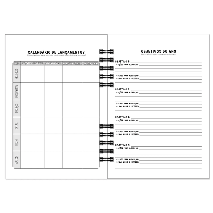 Caderno de Encomendas – Edição Minimalista | Com Foil Holográfico 5