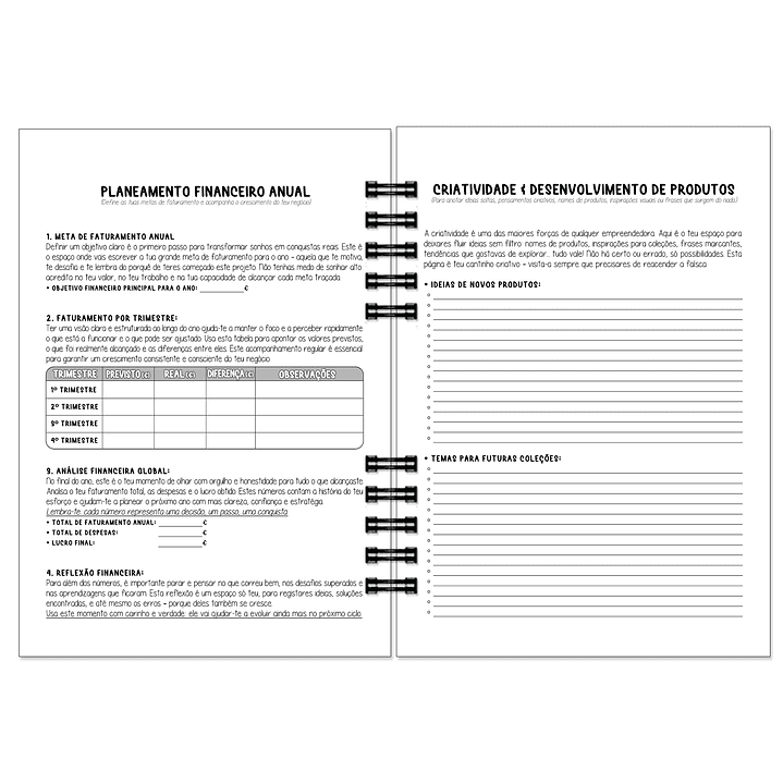 Caderno de Encomendas – Edição Minimalista | Com Foil Holográfico 7
