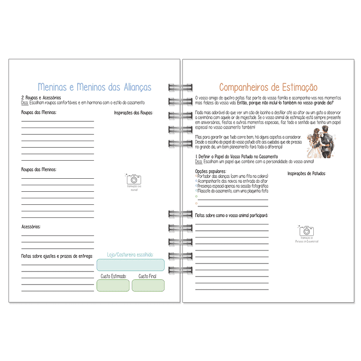 Agenda de Noiva 👰Capa com Fotografia 13