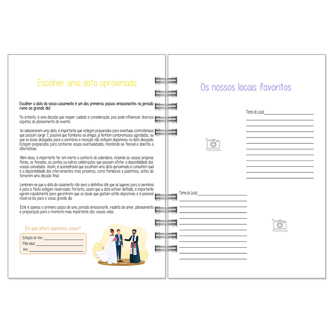 Agenda de Noiva 👰Capa com Fotografia 16