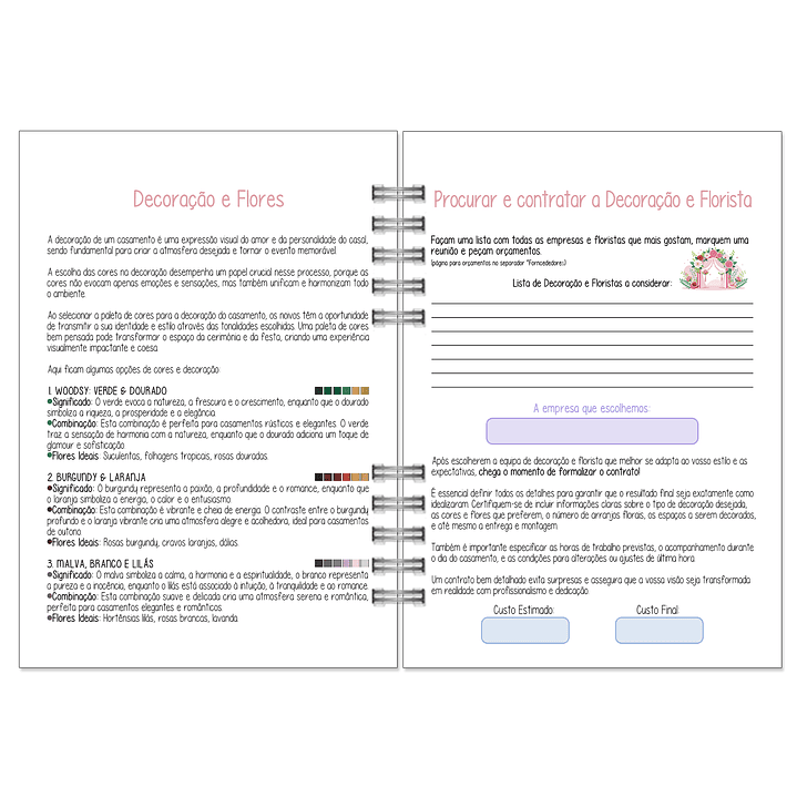 Agenda de Noiva 👰Capa com Fotografia 18