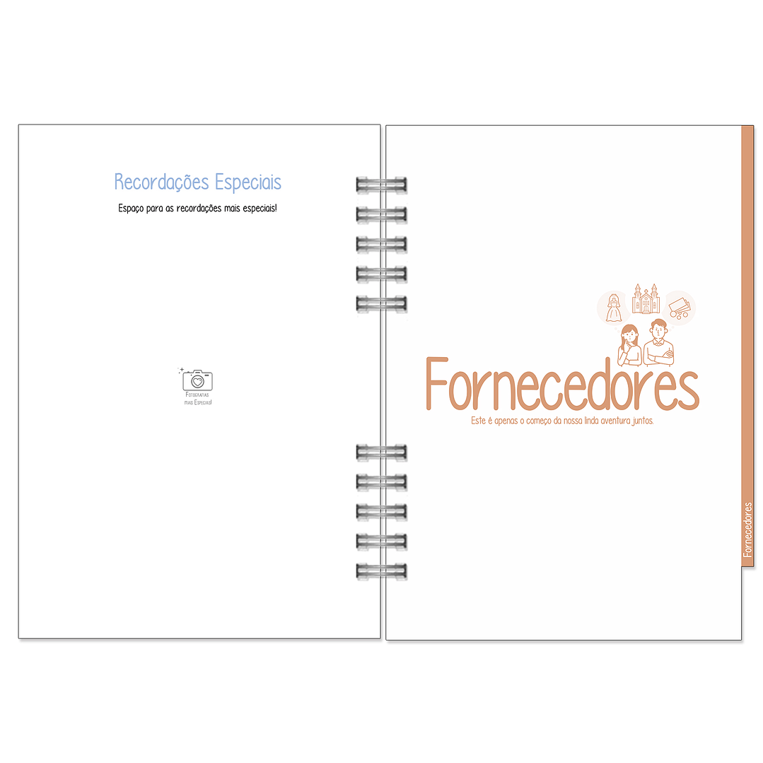 Agenda de Noiva 👰Capa com Fotografia 25