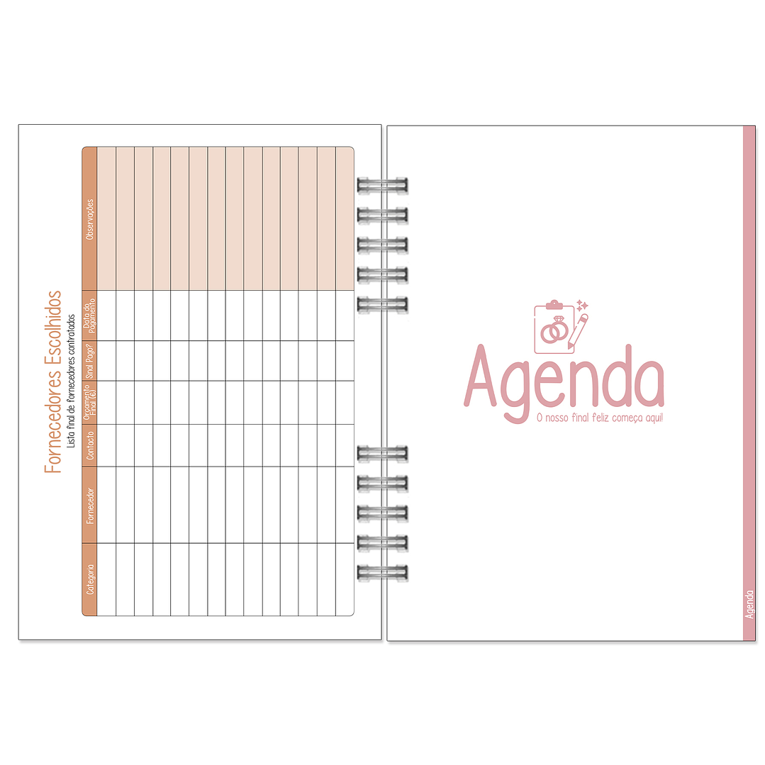 Agenda de Noiva 👰Capa com Fotografia 28