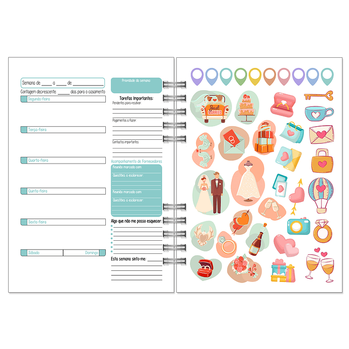 Agenda de Noiva 👰Capa com Fotografia 30