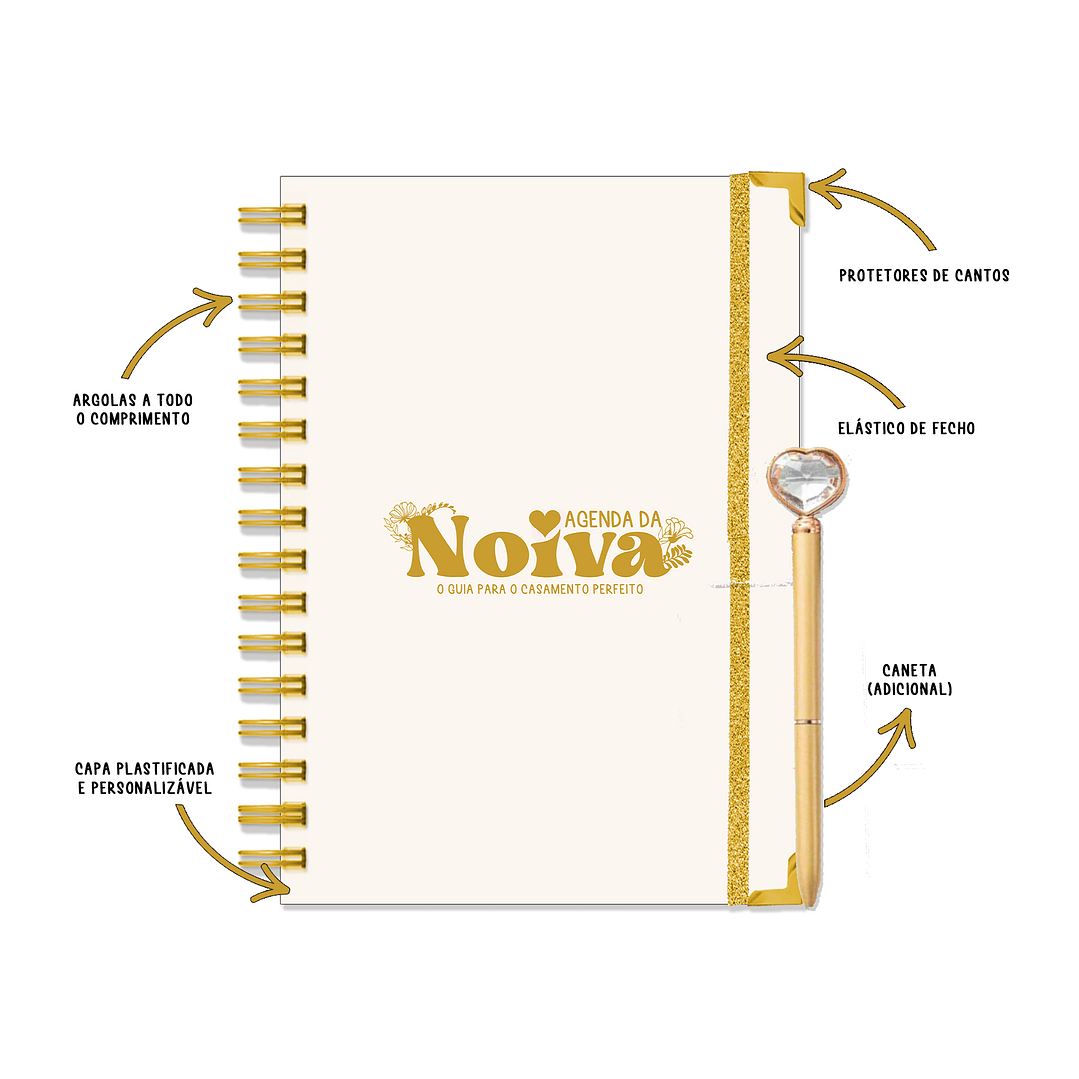 Agenda de Noiva 👰Capa Floral 2