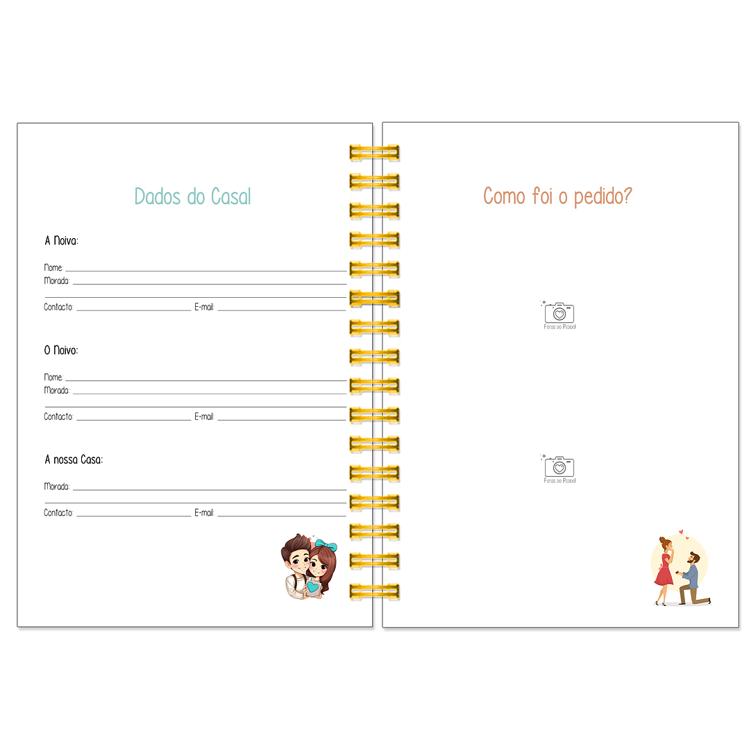 Agenda de Noiva 👰Capa Floral 4