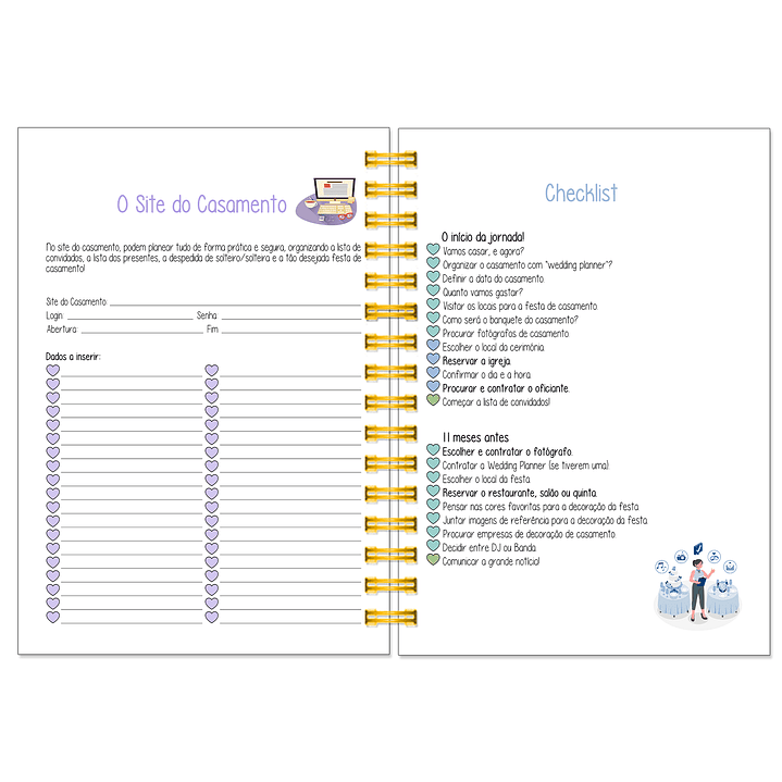 Agenda de Noiva 👰Capa Floral 5